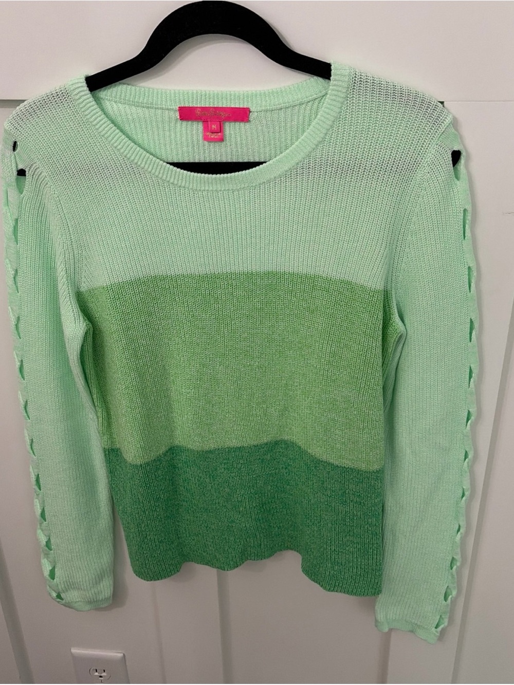 Lilly Pulitzer Mint Green Ombre Crewneck Sweater